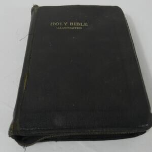 Vintage Holy Bible KJV Zippered Black World Publishing Company